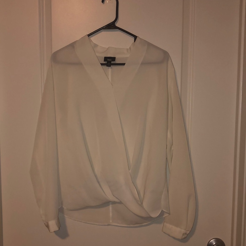 White sheer blouse